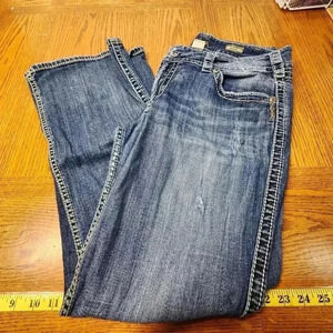 Silver Jean Suki Surplus Blue Jeans Size W34/L30